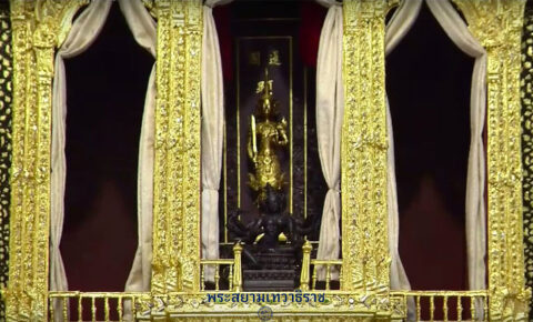 พระสยามเทวาธิราช พระที่นั่งไพศาลทักษิณ พระบรมมหาราชวัง